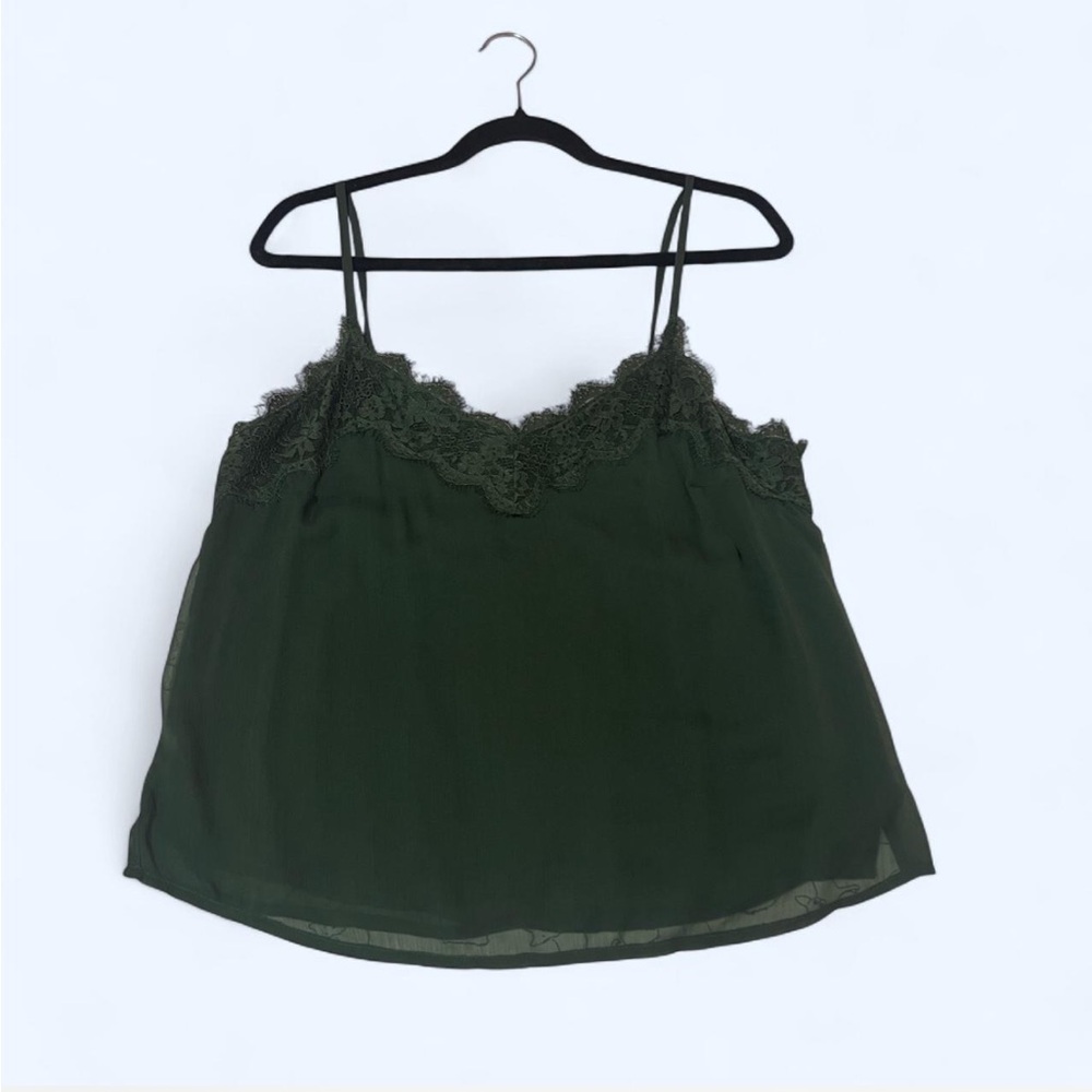 Abercrombie & Fitch | Dark Green Lace Cami